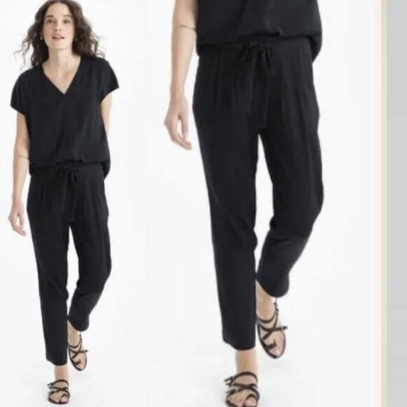 R Label The Reset Weekend Ankle Pull On Dress Pant Black XS - Picture 1 of 14